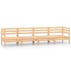 vidaXL Juego de muebles de jardín 4 piezas madera maciza de pino