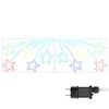 vidaXL Estrella de Navidad 432 LED Multicolor 182 x 58 cm PVC