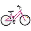 vidaXL Bicicleta Infantil 18 Pulgadas para 5-7 a&ntilde;os Rosa