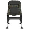 vidaXL Silla de pesca patas para barro ajustables plegable camuflaje