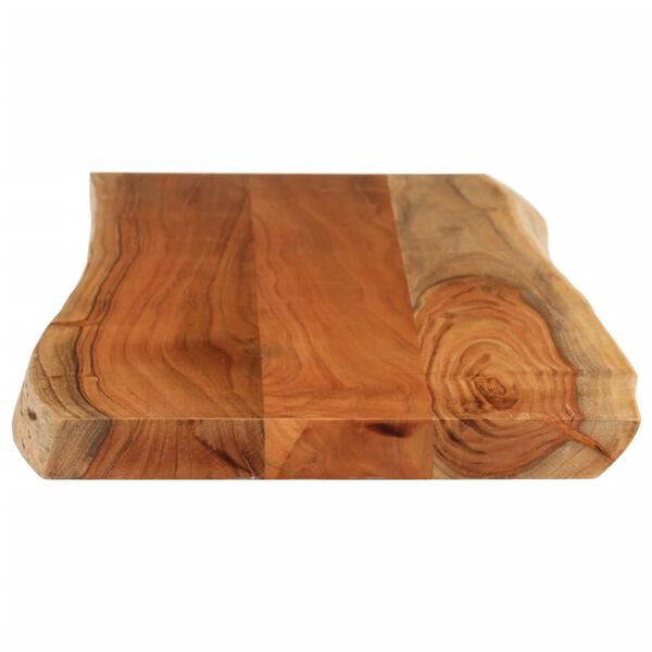 vidaXL Tablero rectangular madera de acacia borde vivo 90x40x3,8 cm