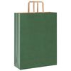 vidaXL Bolsas de papel con asas 50 uds verde 32x12x42 cm