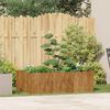 vidaXL Jardinera oxidada 120x80x40 cm acero corten