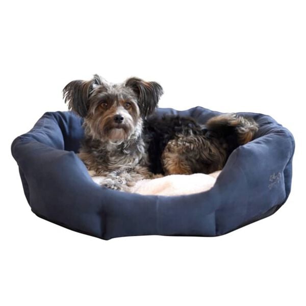 Kerbl Cama para perros suave Angi azul 64x57x14 cm