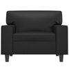 vidaXL Sill&oacute;n cuero sint&eacute;tico negro 60 cm