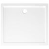 vidaXL Plato de ducha rectangular blanco ABS 80x90 cm