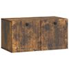 vidaXL Mueble para TV de pared Roble Ahumado 59,5 x 31 x 30 cm