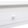 vidaXL Mesa consola de madera blanco 90x30x77 cm