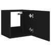 vidaXL Mueble de TV de pared con luces LED negro 40,5x35x40 cm