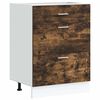 vidaXL Mueble bajo de cocina Lyon madera de ingenier&iacute;a roble ahumado