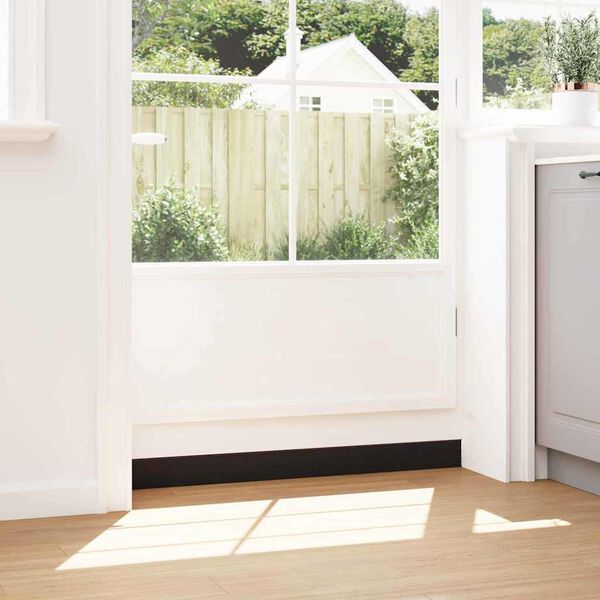 vidaXL Sellos de cepillo de puerta atornillables 2 pcs Marrón 100 cm