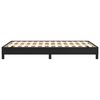 vidaXL Estructura de cama sin colch&oacute;n cuero sint&eacute;tico negro 120x190 cm