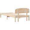 vidaXL Estructura de cama Natural 75 x 190 cm Madera de pino macizo