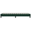 vidaXL Cama box spring sin colch&oacute;n terciopelo verde oscuro 90x210 cm