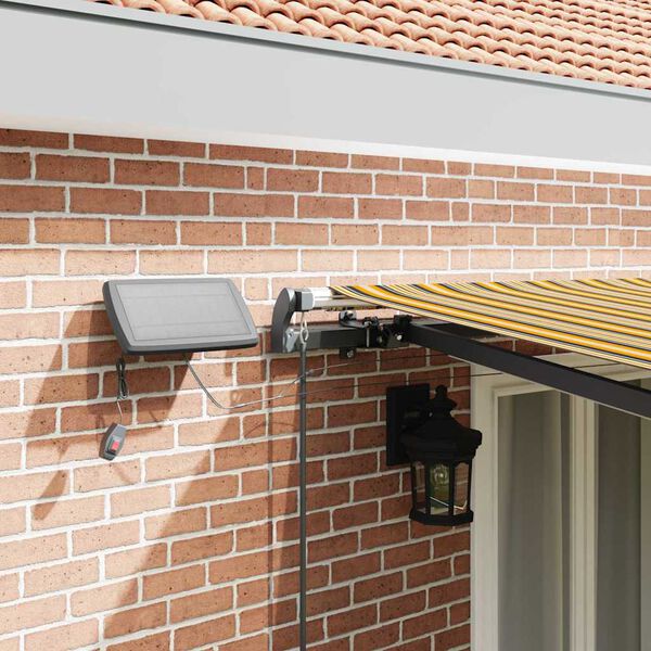 vidaXL Toldo Retr&aacute;ctil Manual Multicolor 500 x 350 cm tela