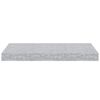 vidaXL Estantes flotantes pared 4 uds MDF gris hormig&oacute;n 50x23x3,8 cm