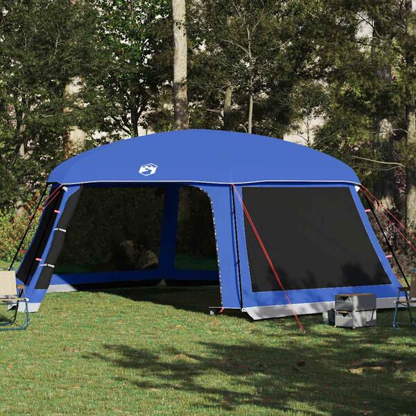 vidaXL Carpa para piscina con desmontables y paredes azul 618x532 cm