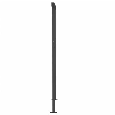 vidaXL Toldo manual retráctil con postes crema 3x2,5 m