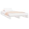 vidaXL Cama de palets madera maciza pino blanca peque&ntilde;a 75x190 cm