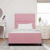vidaXL Cama tipo Box Spring con cabecera Rosa 120 x 200 cm Terciopelo