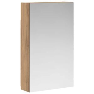 vidaXL Armario con espejo de ba&ntilde;o Roble artisan 30 x 10,5 x 50 cm