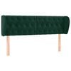vidaXL Cabecero de terciopelo verde oscuro 163x23x78/88 cm