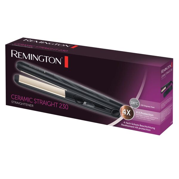 REMINGTON Plancha de pelo CERAMIC STRAIGHT 230 negra