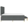 vidaXL Cama tipo Box Spring con colch&oacute;n Gris oscuro 200 x 200 cm tela
