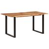 vidaXL Mesa de comedor de madera maciza de acacia 154x80x76 cm