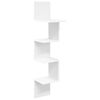 vidaXL Estante de pared Montada en la pared Blanco 32 x 21 x 107 cm