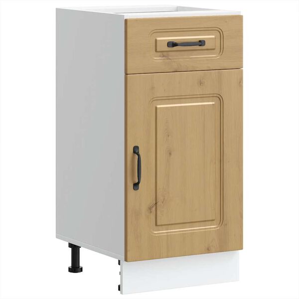 vidaXL Mueble bajo de cocina Kalmar roble artesanal madera ingenier&iacute;a