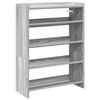 vidaXL Zapatero madera contrachapada gris sonoma 60x25x81 cm