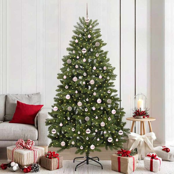 vidaXL &Aacute;rbol de Navidad artificial Verde 210 cm PVC y Metal