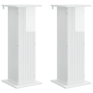 vidaXL Soporte de plantas 2 uds. Brillante 30,5 x 30 x 80,5 cm