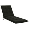 vidaXL Coj&iacute;n de Tumbona GEMERT 100% Poli&eacute;ster Negro 190 x 60 x 9 cm