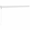 vidaXL Toldo retr&aacute;ctil aluminio y tela color crema 3,5x2,5 m