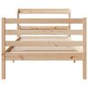 vidaXL Estructura de cama con cabecero madera maciza pino 100x200 cm