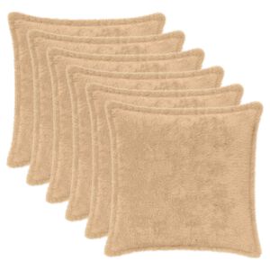 vidaXL Funda de almohada 6 uds. HOUTEN Crema 30 x 30 cm