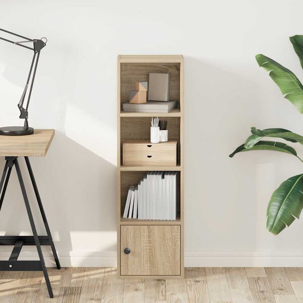 vidaXL Estanter&iacute;a de madera de ingenier&iacute;a roble sonoma 31x24x102 cm