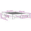 vidaXL Estructura de cama madera de ingenier&iacute;a blanca 120x190 cm