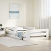 vidaXL Estructura de cama sin colch&oacute;n madera de pino blanca 90x200 cm