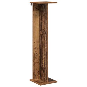 vidaXL Soporte de plantas Madera envejecida 25 x 25,5 x 100,5 cm