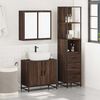 vidaXL Set de muebles ba&ntilde;o 3 pzas madera contrachapada roble marr&oacute;n