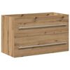 vidaXL Mueble para lavabo de ba&ntilde;o, estilo artesanal, roble, 80x38,5x48 cm, madera de ingenier&iacute;a