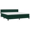 vidaXL Cama box spring con colch&oacute;n terciopelo verde oscuro 180x220 cm