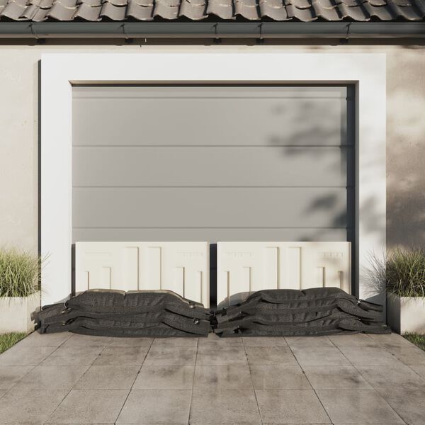 vidaXL Sacos de arena 10 unidades HDPE verde oscuro 103x25 cm