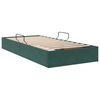 vidaXL Cama con almacenamiento Verde oscuro 90 x 200 cm Terciopelo