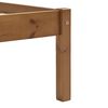 vidaXL Estructura cama sin colchón madera pino marrón miel 140x200 cm