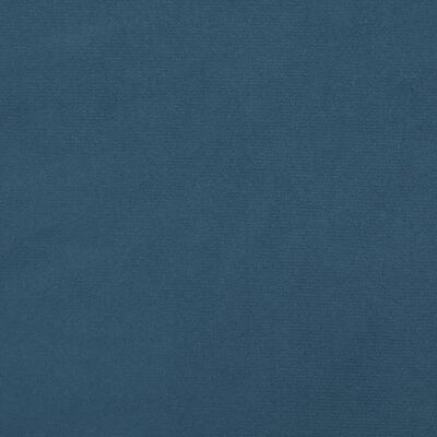 vidaXL Colchón de muelles ensacados terciopelo azul oscuro 90x200x20cm