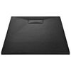 vidaXL Plato de ducha SMC negro 100x80 cm